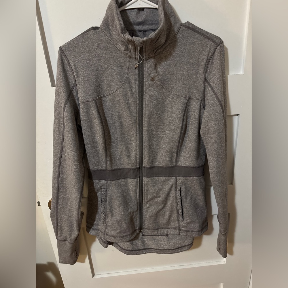 Lululemon Riding Jacket Grey/Ruffle Women Rare